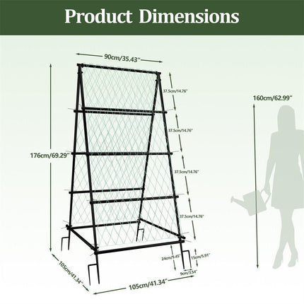 XL Heavy Duty Garden Trellis for Climbing Plants with Netting.