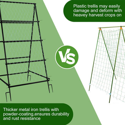 XL Heavy Duty Garden Trellis for Climbing Plants with Netting.