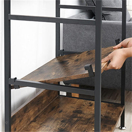 Heavy Duty Clothes Rack 3 Tiers MDF & Metal Iron Rail.