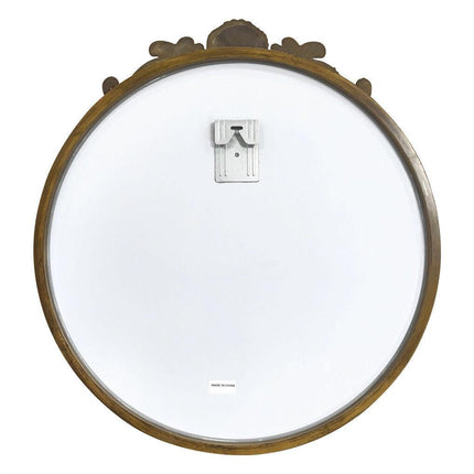 Baroque Antique Round Wall Mirror, Ornate D�cor, 90 x 94.5cm.