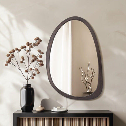 Antique Wooden Frame Wall Mirror HD 60x90cm.