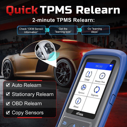 TP150 TPMS Reset Tool 2025 WiFi CAN EOBD OBDII.
