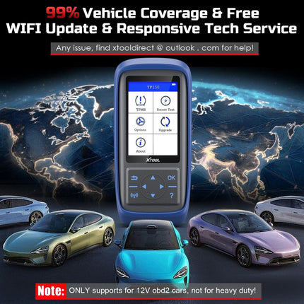 TP150 TPMS Reset Tool 2025 WiFi CAN EOBD OBDII.