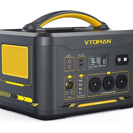 1000W 1408Wh Solar Generator 10A Black Portable Power Station.