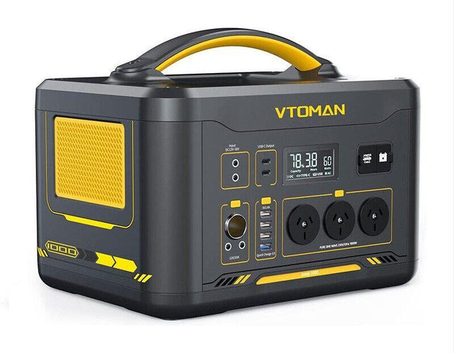 1000W 1408Wh Solar Generator 10A Black Portable Power Station.