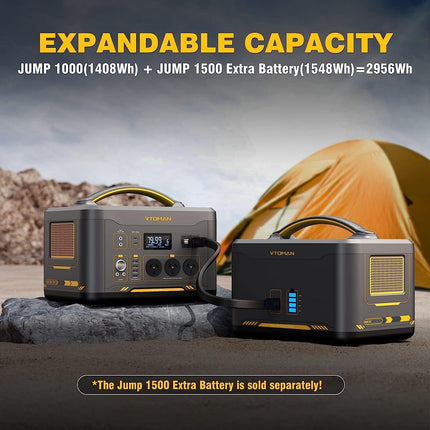 Jump 1000 1000W 1408Wh Power Station + 110W Solar Panel.