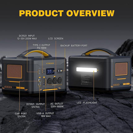 Jump 1000 1000W 1408Wh Power Station + 110W Solar Panel.