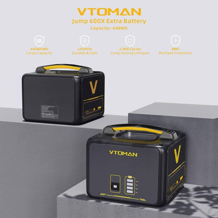640Wh Solar Expansion Battery LiFePO4 BMS Jump 600X.