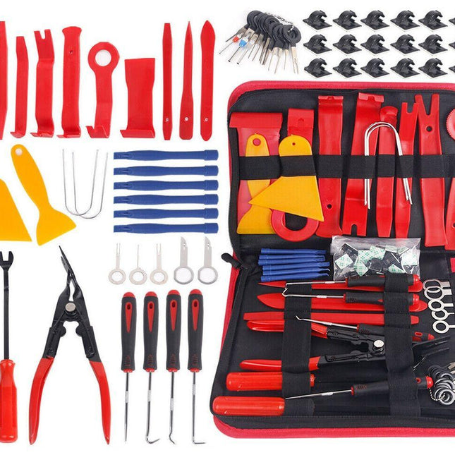 65pcs Car Trim Removal Tool Set Pry Bar Dash Kit.