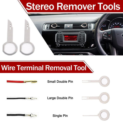 65pcs Car Trim Removal Tool Set Pry Bar Dash Kit.