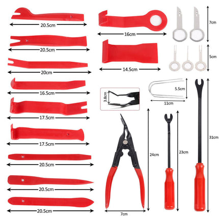 65pcs Car Trim Removal Tool Set Pry Bar Dash Kit.