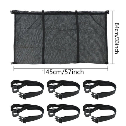 145x145CM Heavy Duty Pool Toy Storage Net Bag Adjustable Organizer.