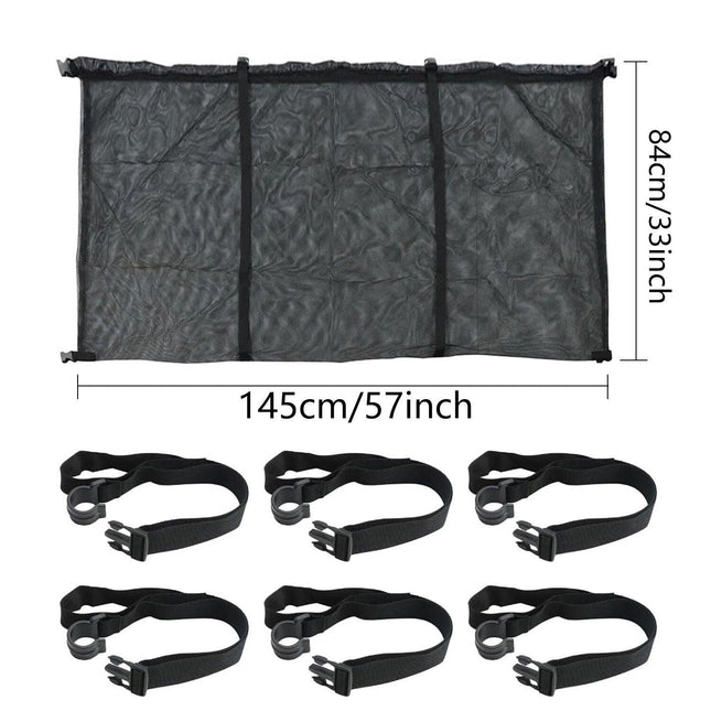 145x145CM Heavy Duty Pool Toy Storage Net Bag Adjustable Organizer.