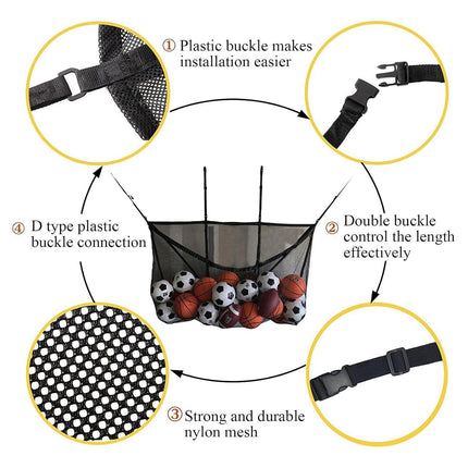 145x145CM Heavy Duty Pool Toy Storage Net Bag Adjustable Organizer.