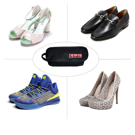 Portable Waterproof Shoe Bag with View Window 13cm High.