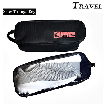 Portable Waterproof Shoe Bag with View Window 13cm High.