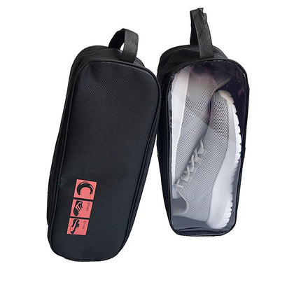 Portable Waterproof Shoe Bag with View Window 13cm High.