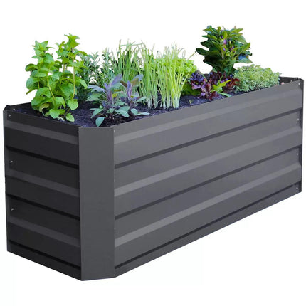Slimline Garden Bed 120 x 45 x 45cm Charcoal.