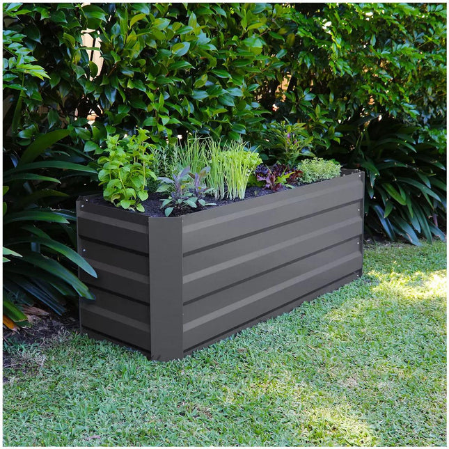 Slimline Garden Bed 120 x 45 x 45cm Charcoal.