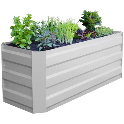 Slimline Garden Bed 120 x 45 x 45cm White.