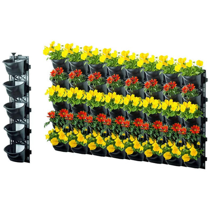 Quint vertical garden with 8 frames and 40 pots.