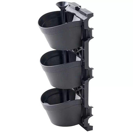 Tri vertical garden with 4 frames and 12 pots.