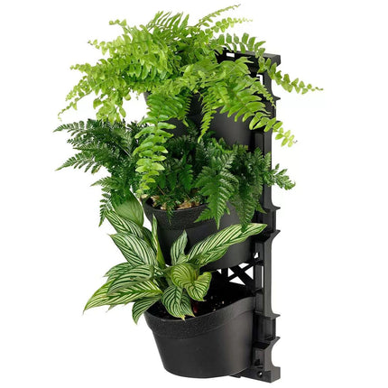 Tri vertical garden with 4 frames and 12 pots.