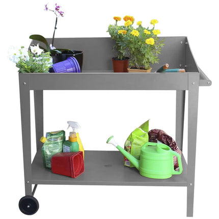 Potting Bench Table Slate Grey 100 x 55 x 101cm.