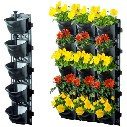 Quint vertical garden with 3 frames and 15 pots.