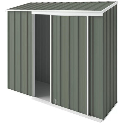 Narrow slider 2.25 x 0.78m mist green.