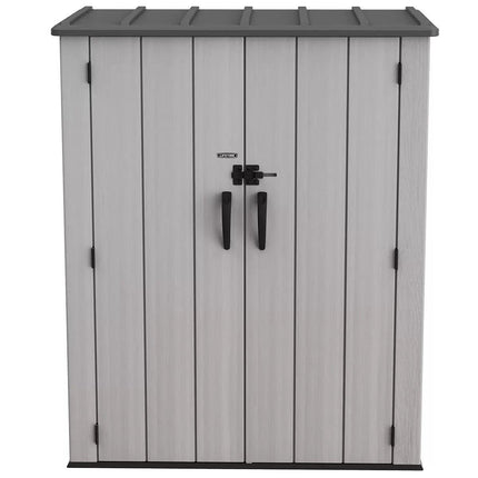 Lifetime Vertical Shed With Shelves.