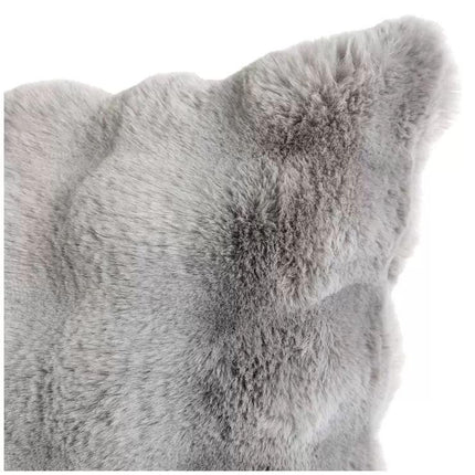 Luxe faux fur cushion 55 x 55cm grey.
