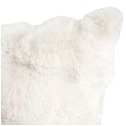 Luxe faux fur cushion 55 x 55cm ivory.