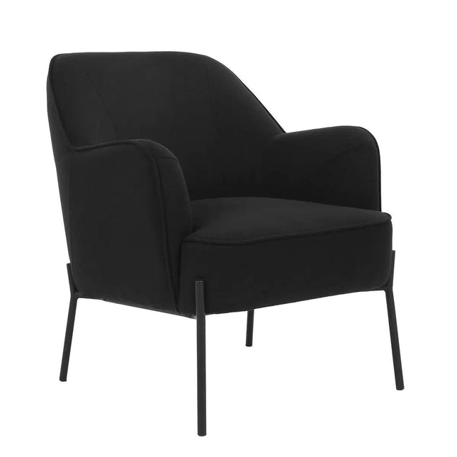 Hugo upholstered armchair black.