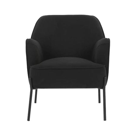 Hugo upholstered armchair black.