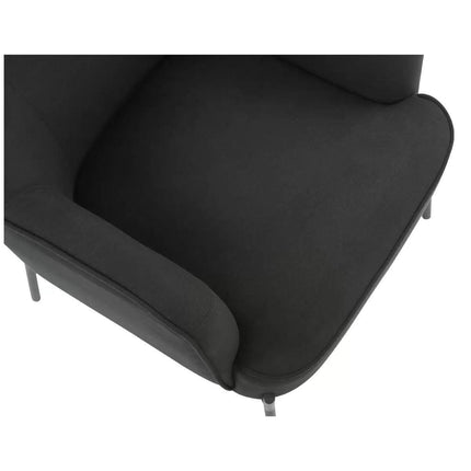 Hugo upholstered armchair black.
