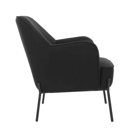 Hugo upholstered armchair black.