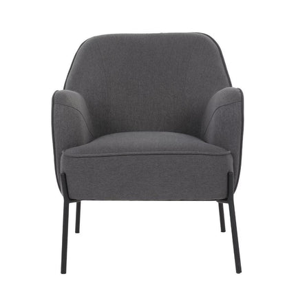 Upholstered Armchair Dark Grey.