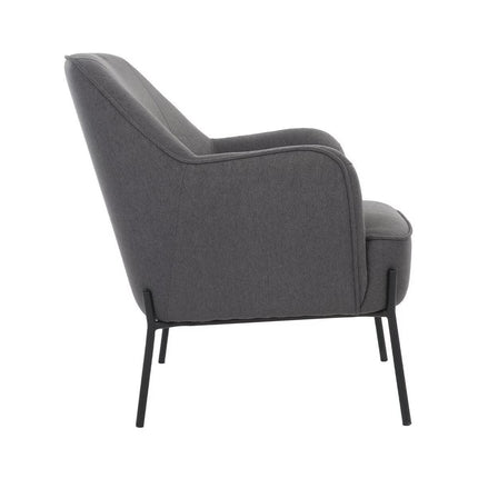 Upholstered Armchair Dark Grey.