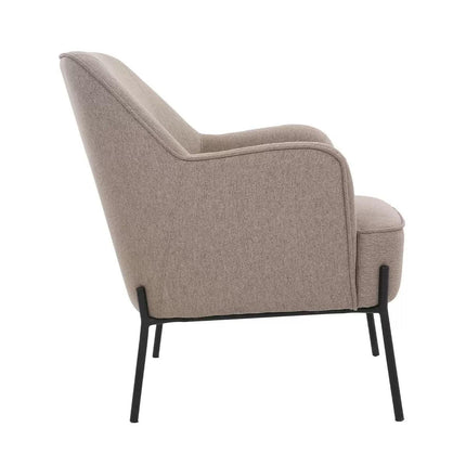 Hugo upholstered armchair light brown.