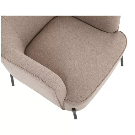 Hugo upholstered armchair light brown.