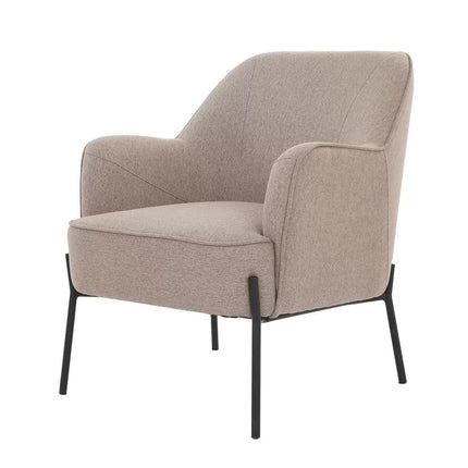 Hugo upholstered armchair light brown.