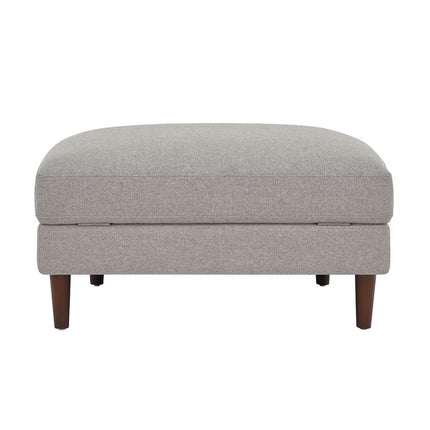 Accent Chair with Storage Ottoman.