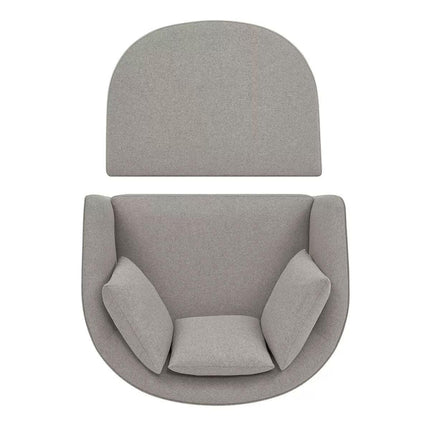 Accent Chair with Storage Ottoman.