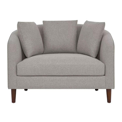 Accent Chair with Storage Ottoman.