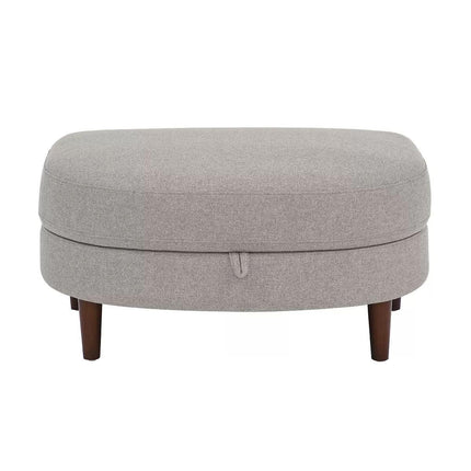 Accent Chair with Storage Ottoman.