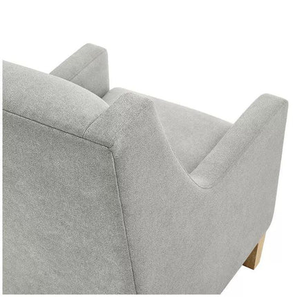 Fabric accent chair.