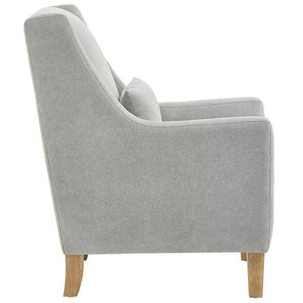 Fabric accent chair.