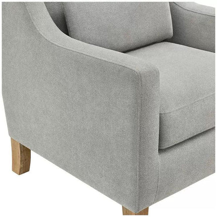 Fabric accent chair.