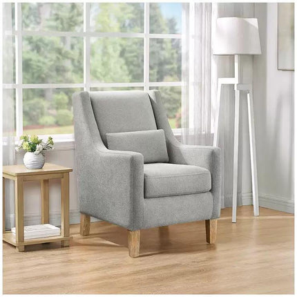 Fabric accent chair.